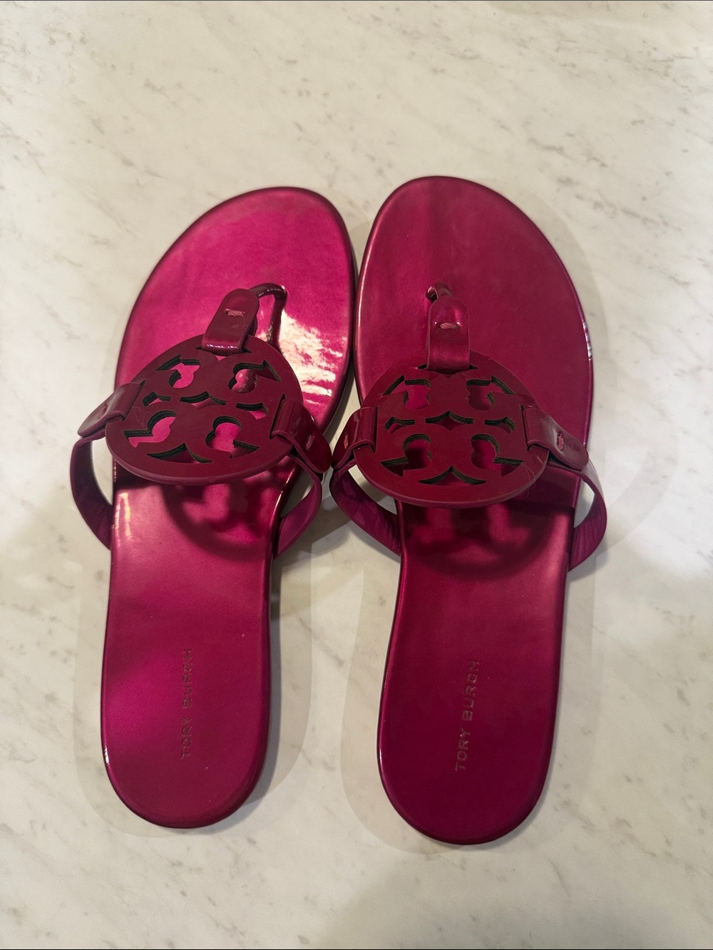 Tory Burch Fuchsia Miller Sandals